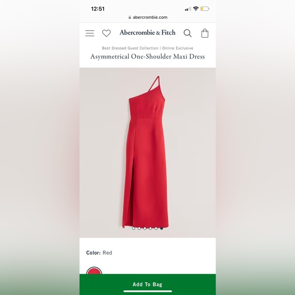 Asymmetrical One-Shoulder Maxi Dress Abercrombie & Fitch size small Petite - Picture 1 of 6